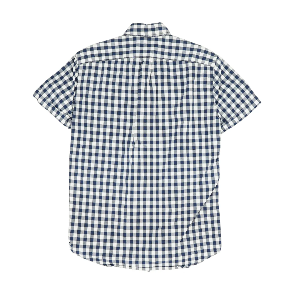 Navy Check Short Sleeve Button Down - Image 2