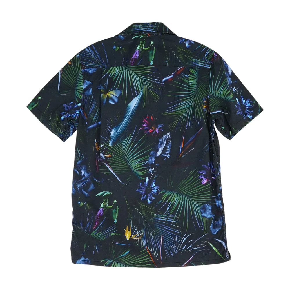 Navy Tropical Short Sleeve Button Down - Image 2