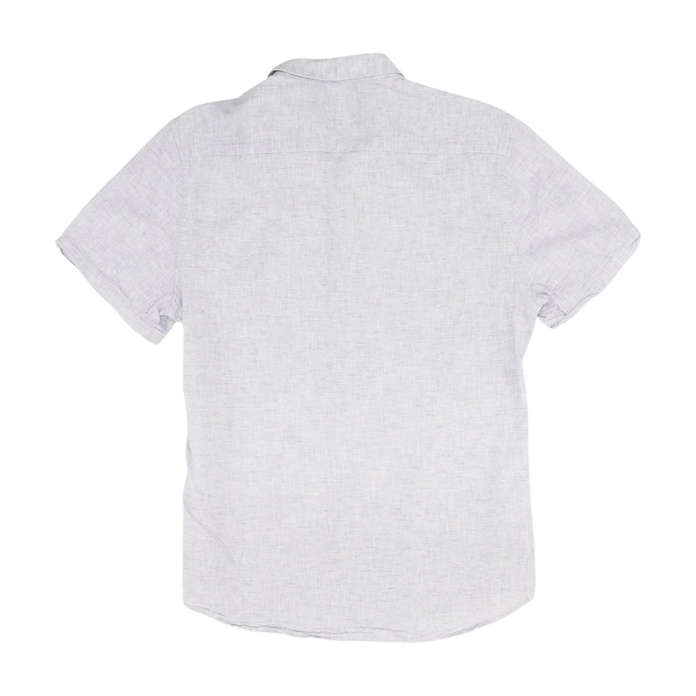 Purple Solid Short Sleeve Button Down - Image 2