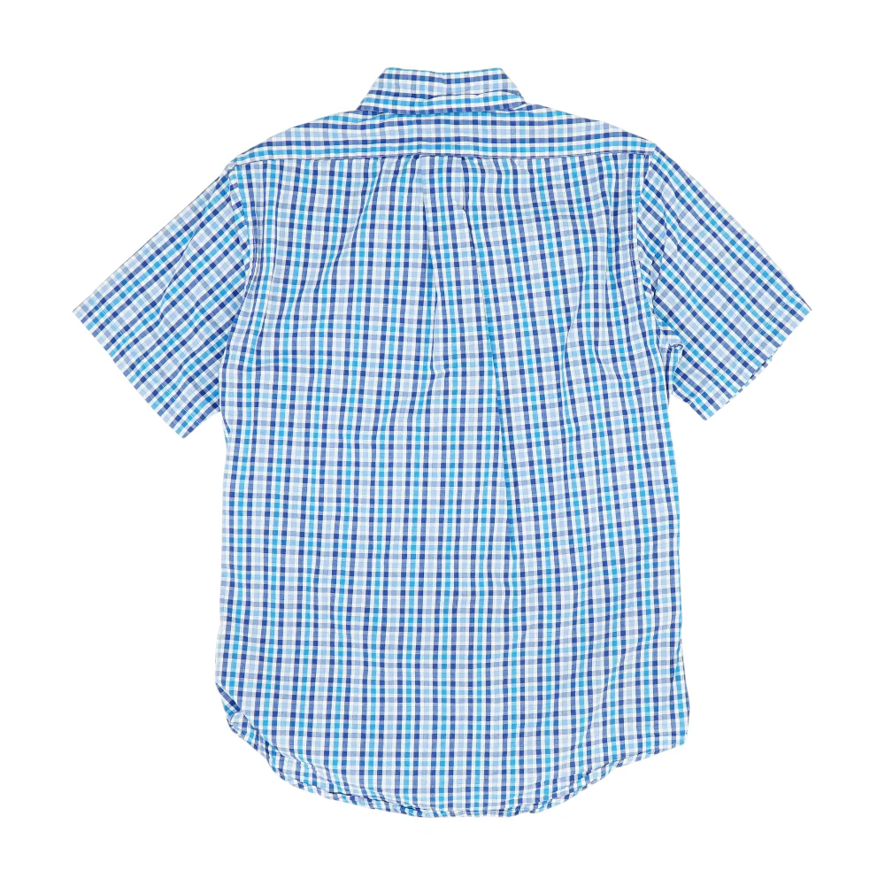 Blue Check Short Sleeve Button Down - Image 2