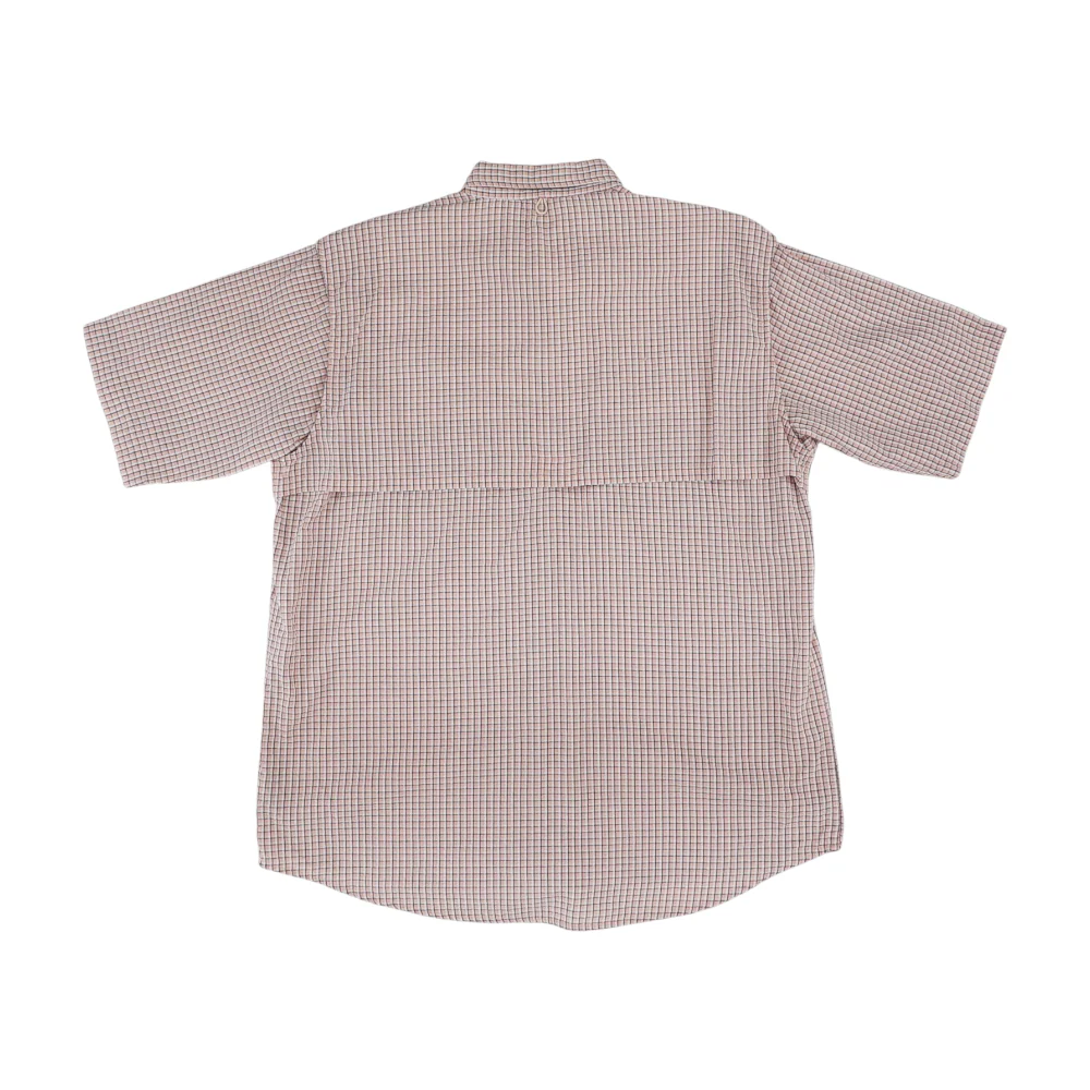 Peach Check Short Sleeve Button Down - Image 2
