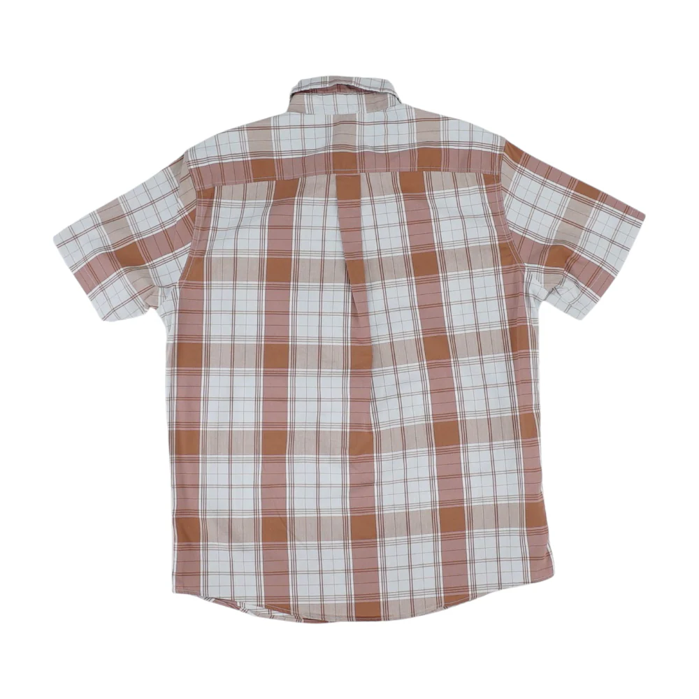 White Check Short Sleeve Button Down - Image 2