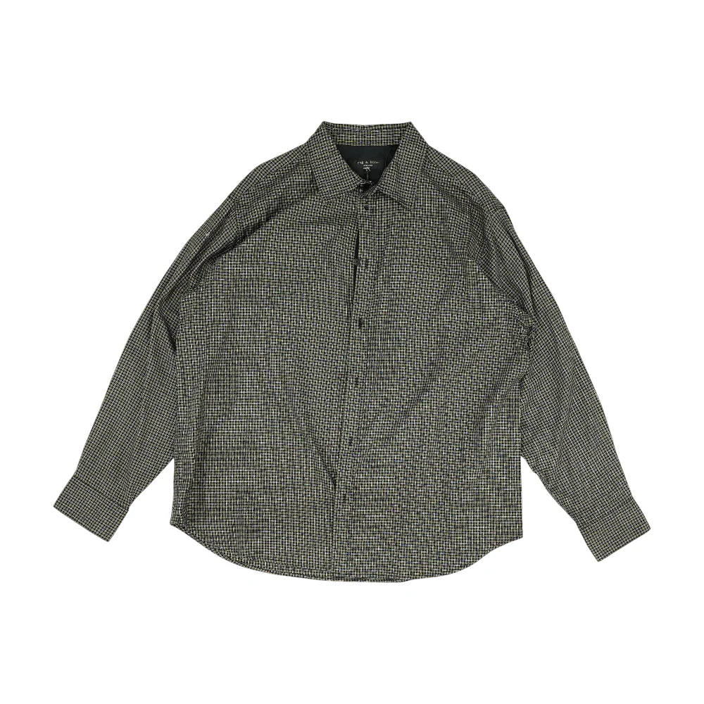 Gray Check Long Sleeve Button Down