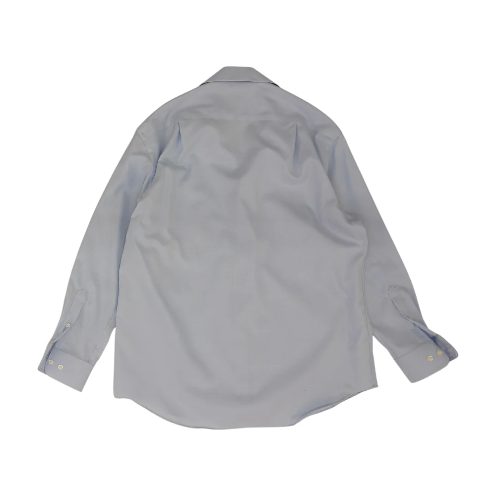 Blue Solid Long Sleeve Button Down - Image 2