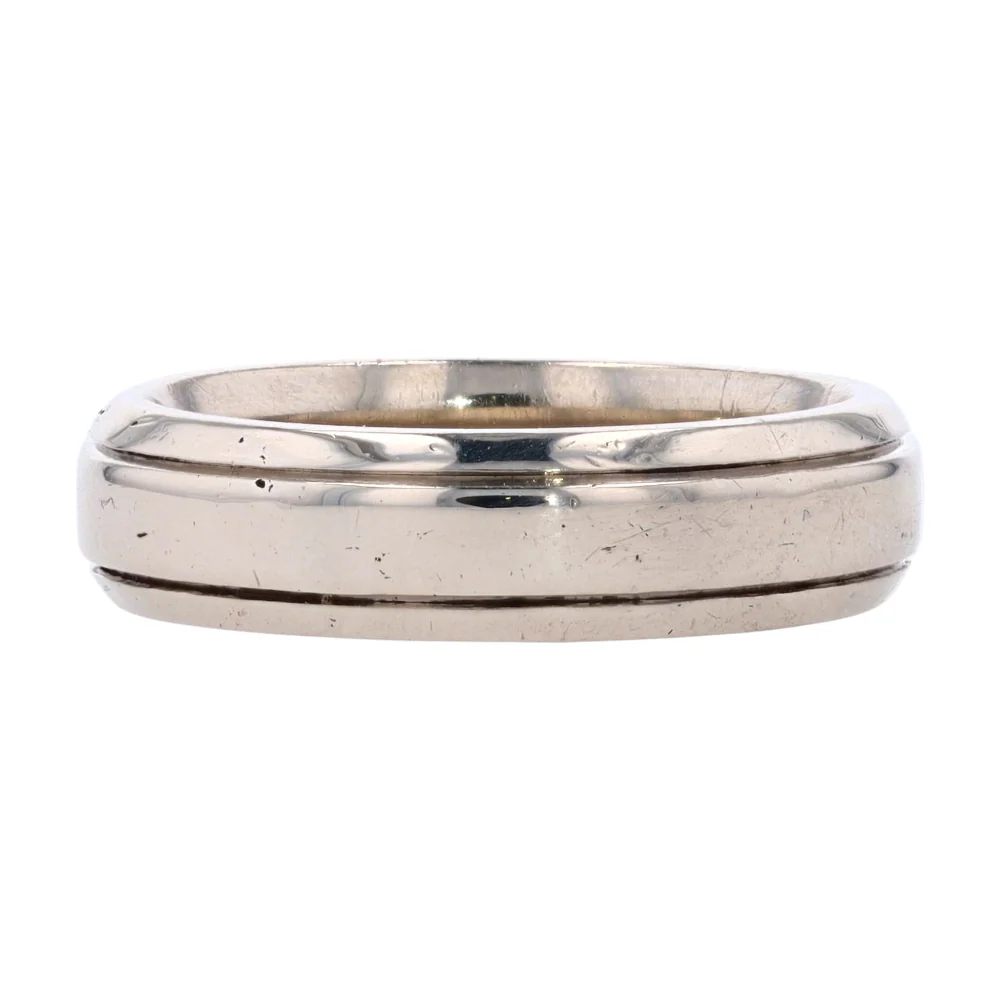 14K White Gold Band - Image 2