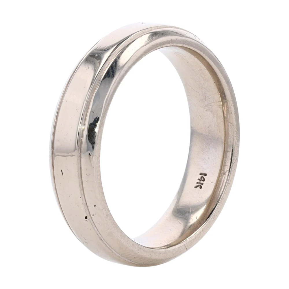 14K White Gold Band - Image 3