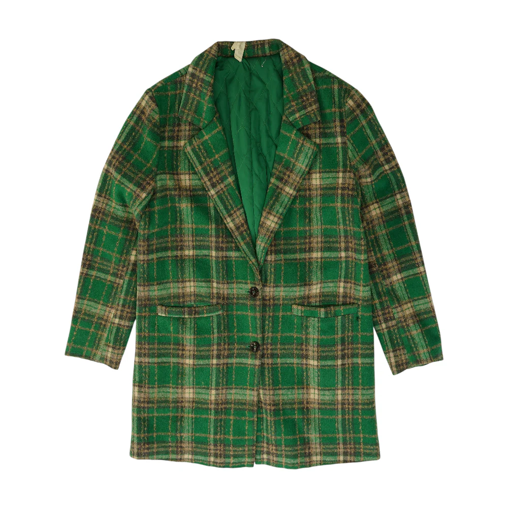 Green Plaid Coat