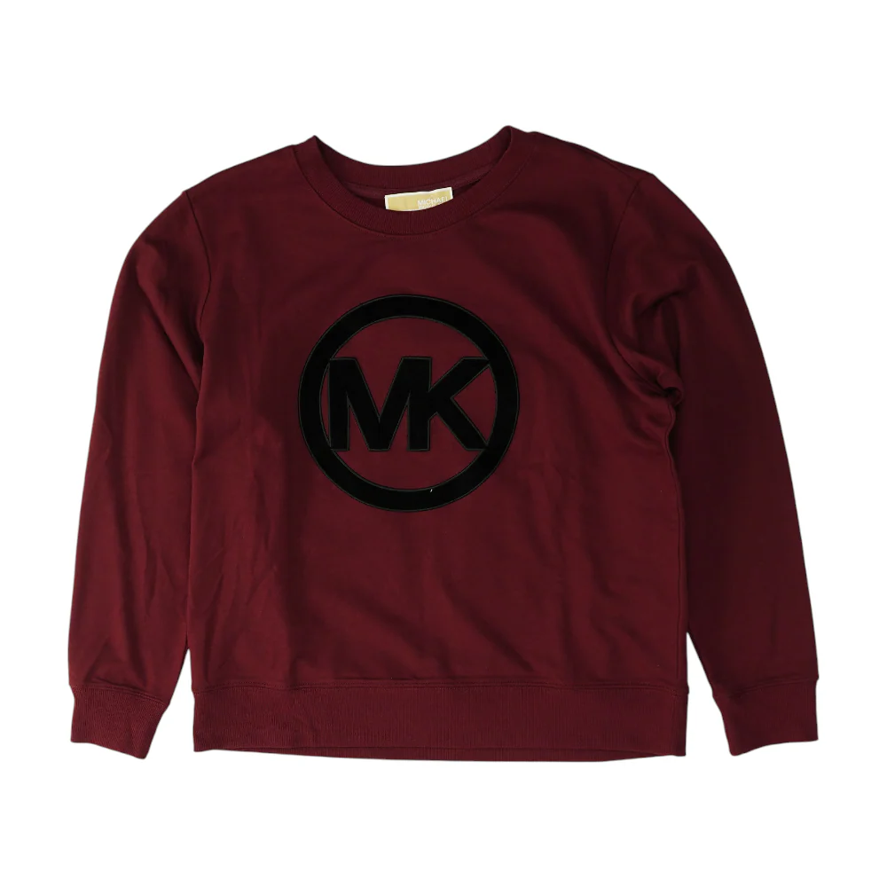 Maroon Solid Sweatshirt Pullover