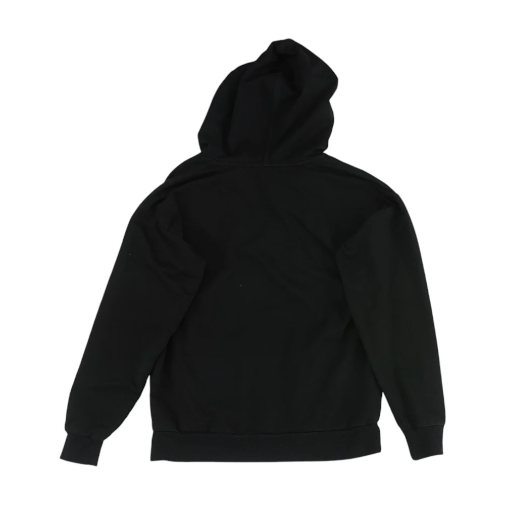 Black Solid Hoodie Pullover - Image 2