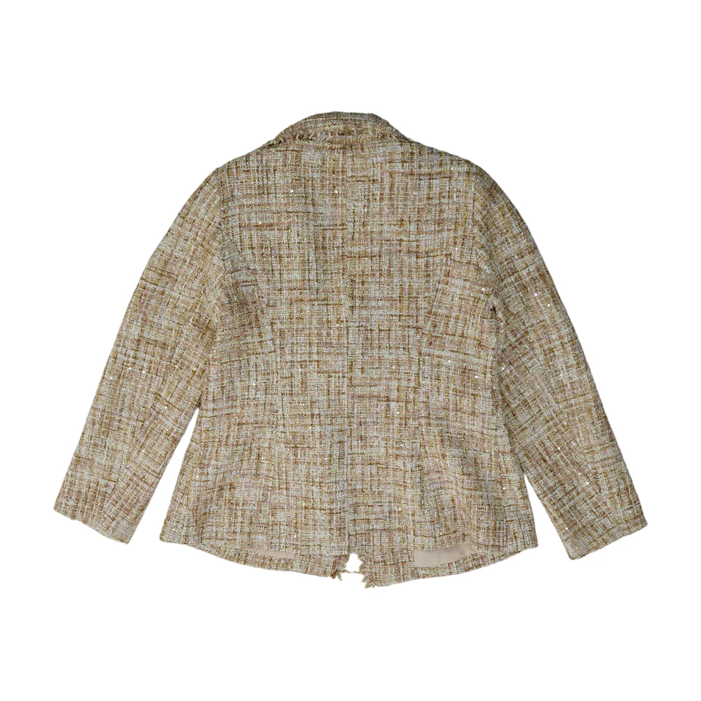 Beige Abstract Blazer - Image 2