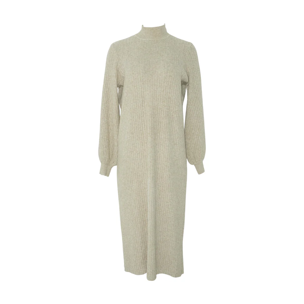 Beige Midi Dress