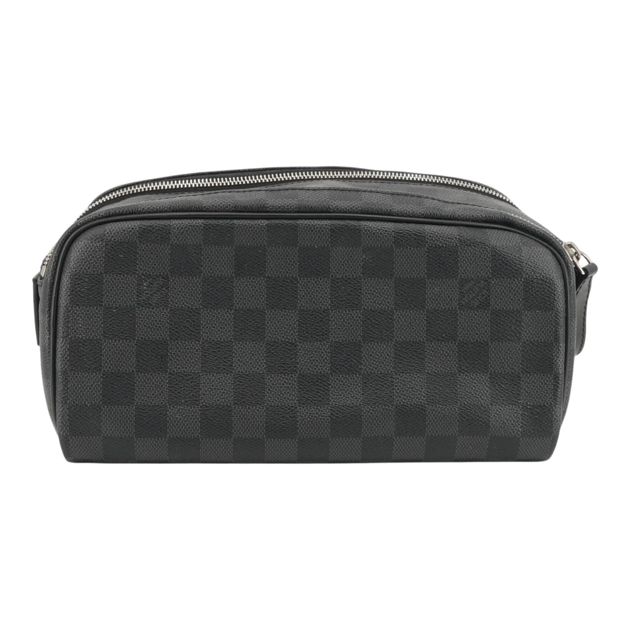 Dopp Kit Toilet Pouch in Damier Graphite Canvas - Image 2