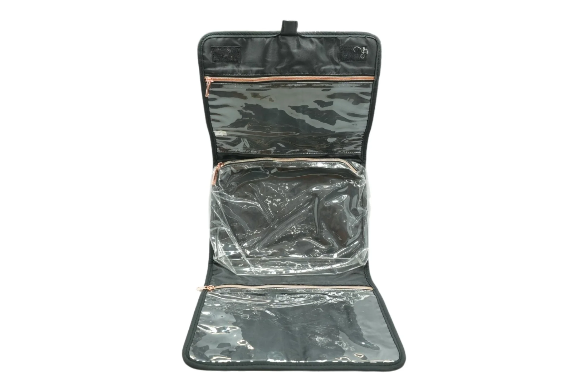 Black Hanging Toiletry Bag - Image 3