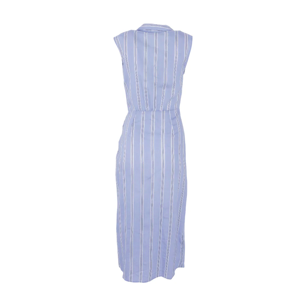 Blue Striped Midi Dress - Image 2