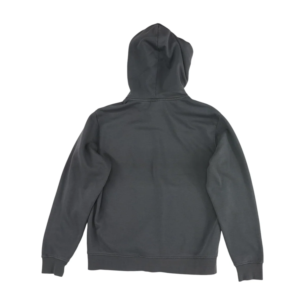Gray Solid Hoodie Pullover - Image 2
