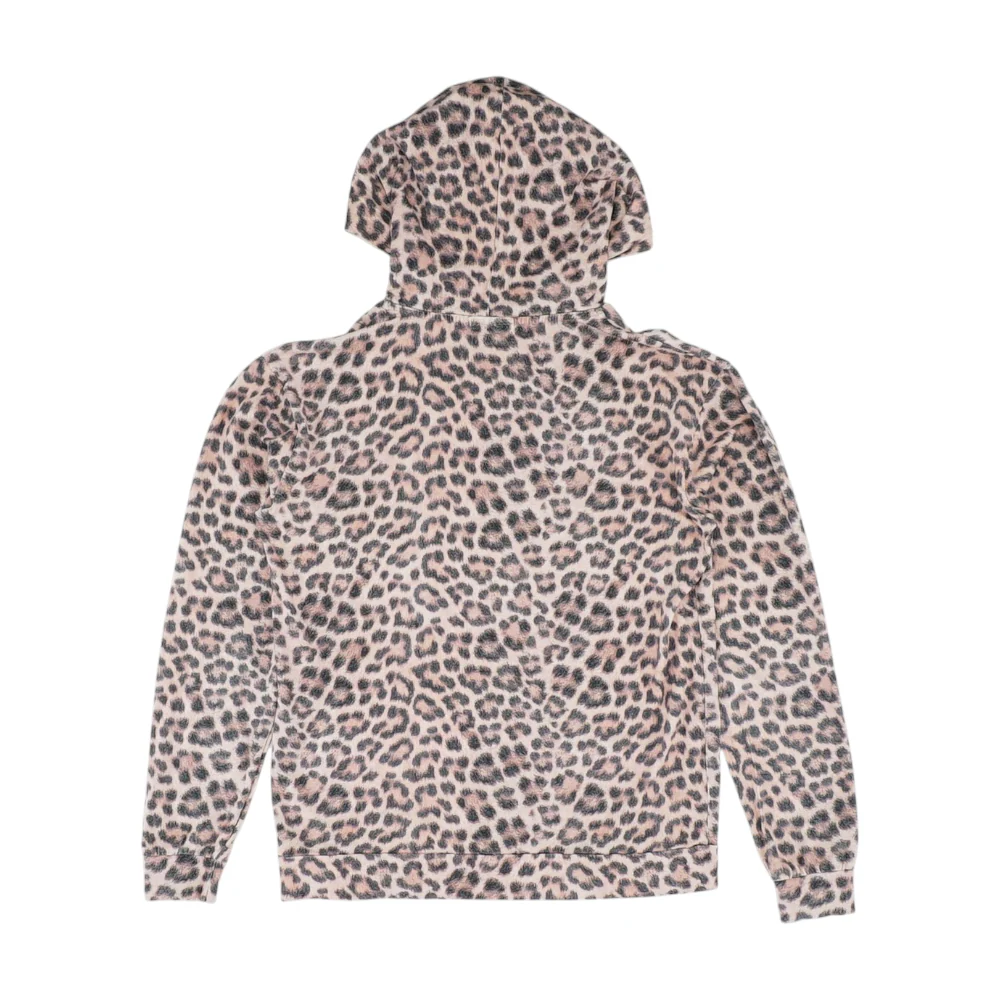 Pink Animal Print Hoodie Pullover - Image 2
