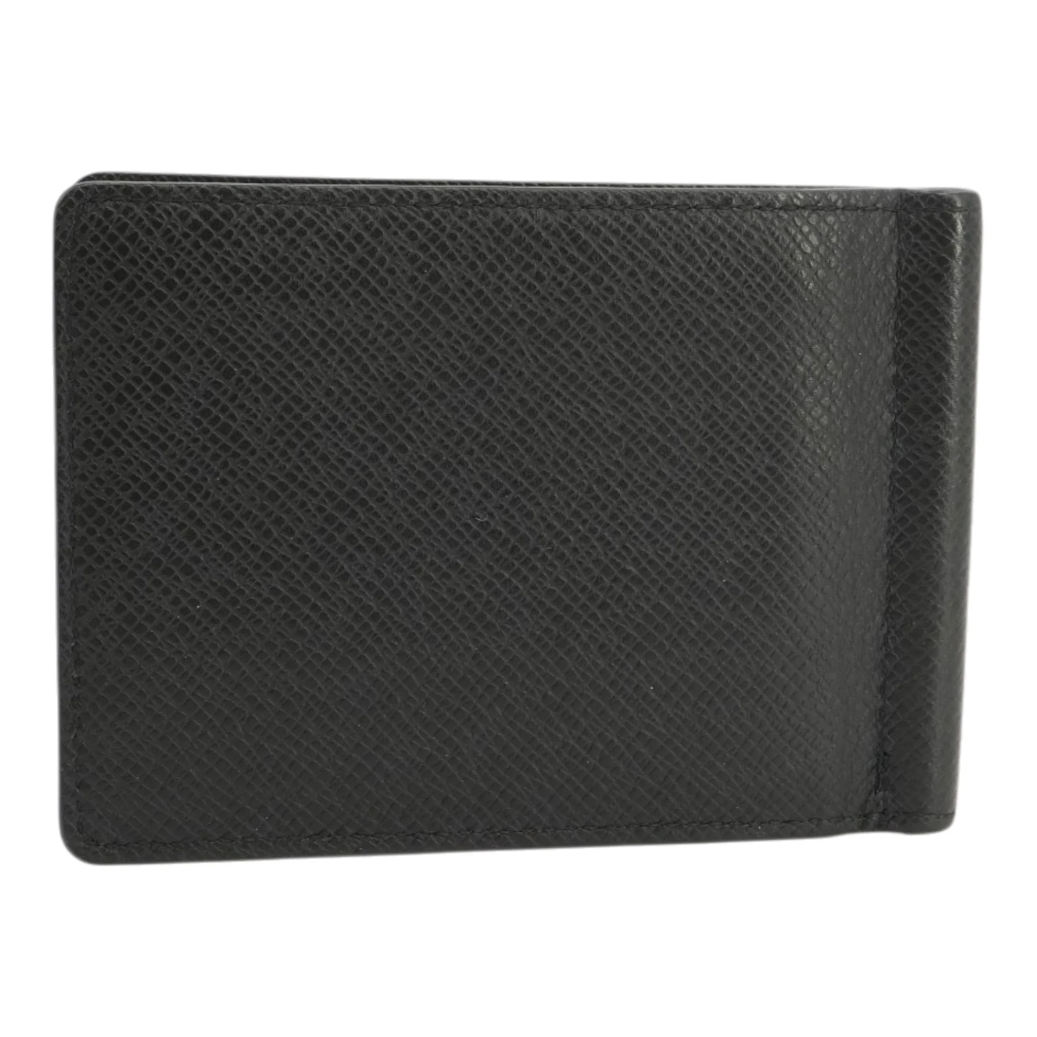 Portefeuille Pince Wallet in Black Taiga Leather - Image 2