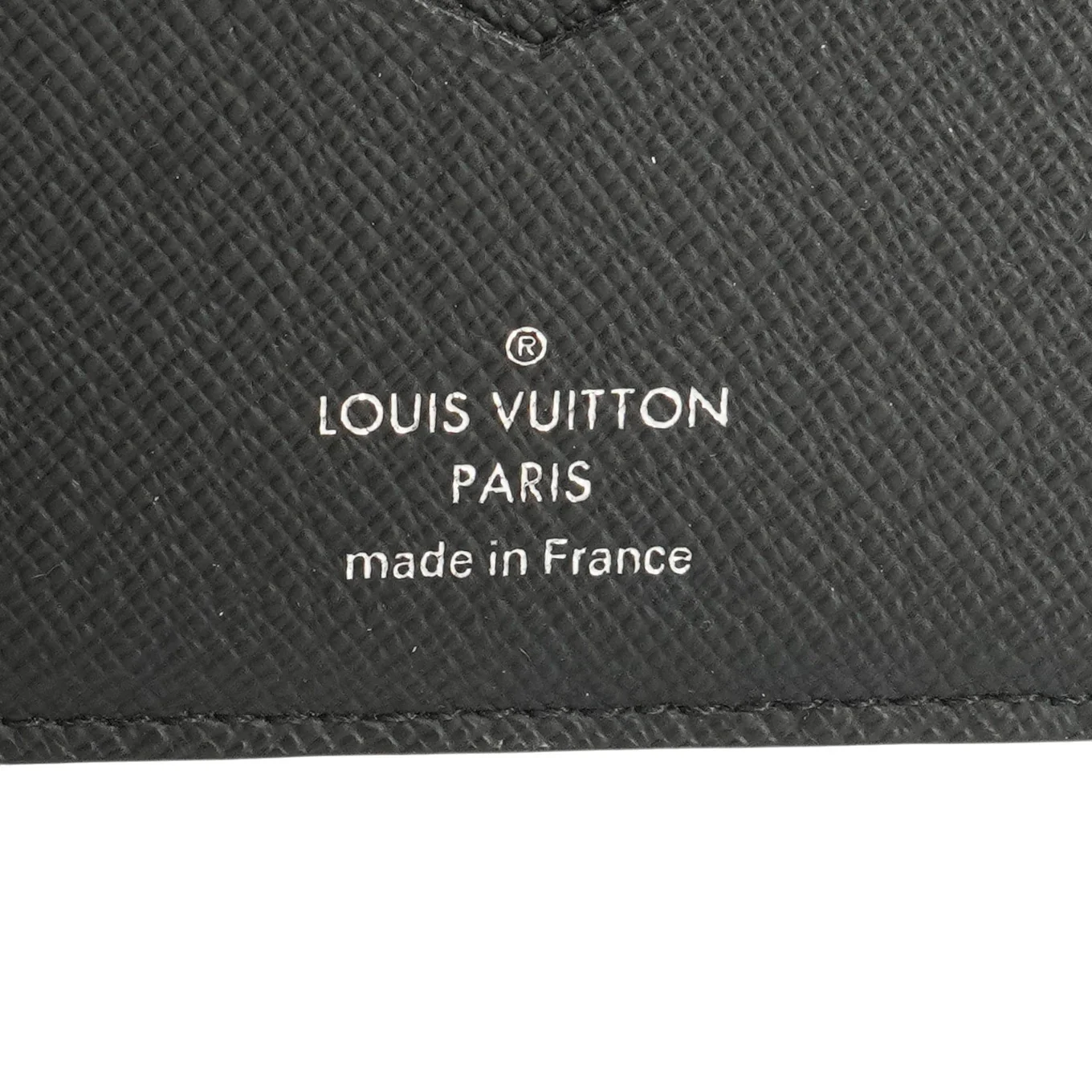 Portefeuille Pince Wallet in Black Taiga Leather - Image 4