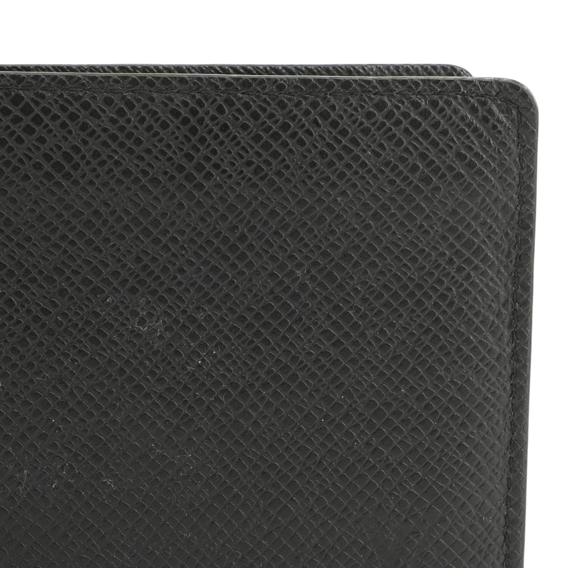Portefeuille Pince Wallet in Black Taiga Leather - Image 5
