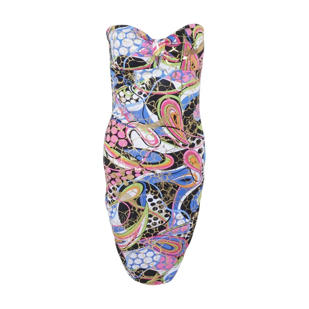 Multi Graphic Mini Dress
