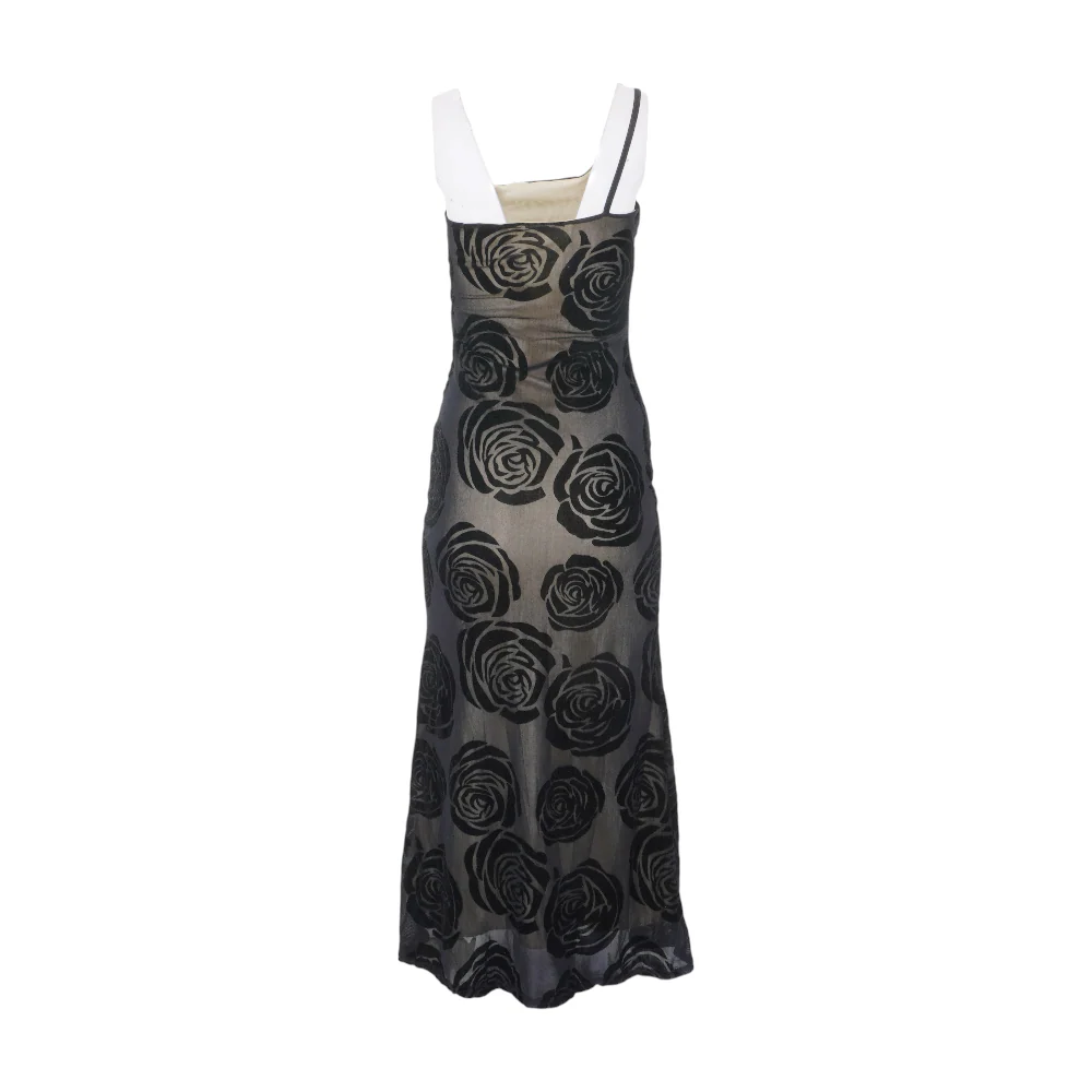 Black Floral Maxi Dress - Image 2
