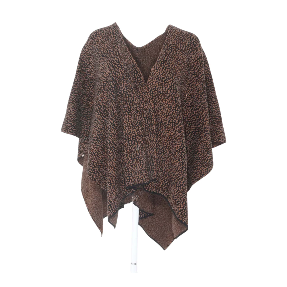 Black Animal Print Cardigan Sweater