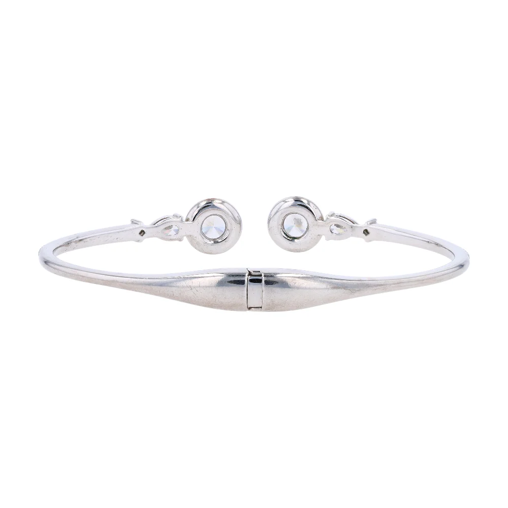 Costume Cubic Zirconia Cuff Bracelet - Image 2