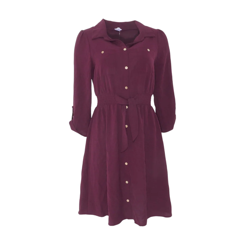 Maroon Mini Dress