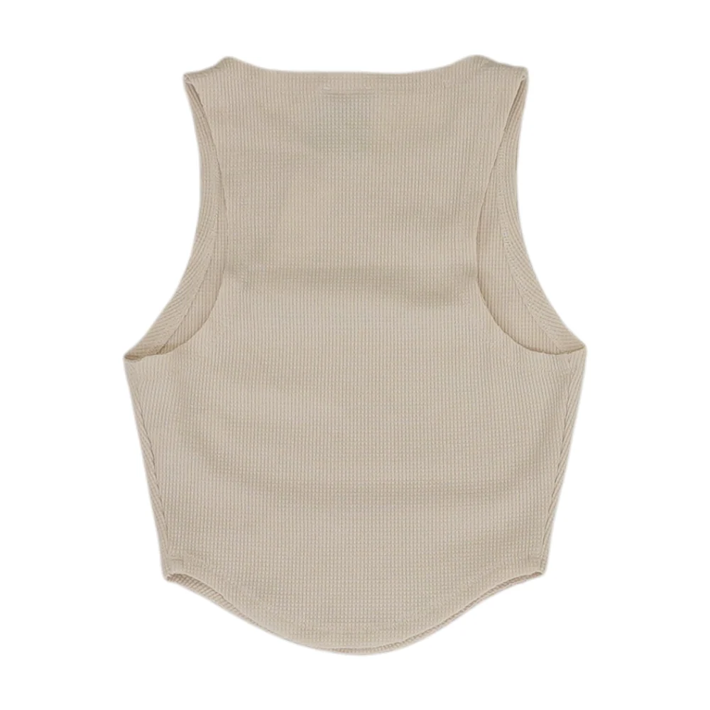 Beige Cropped Blouse - Image 2