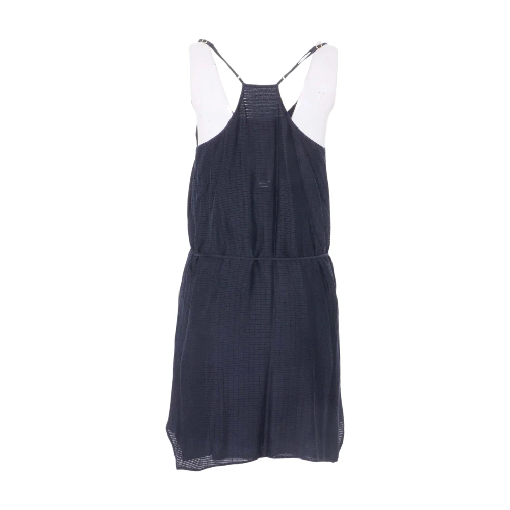 Navy Check Mini Dress - Image 2