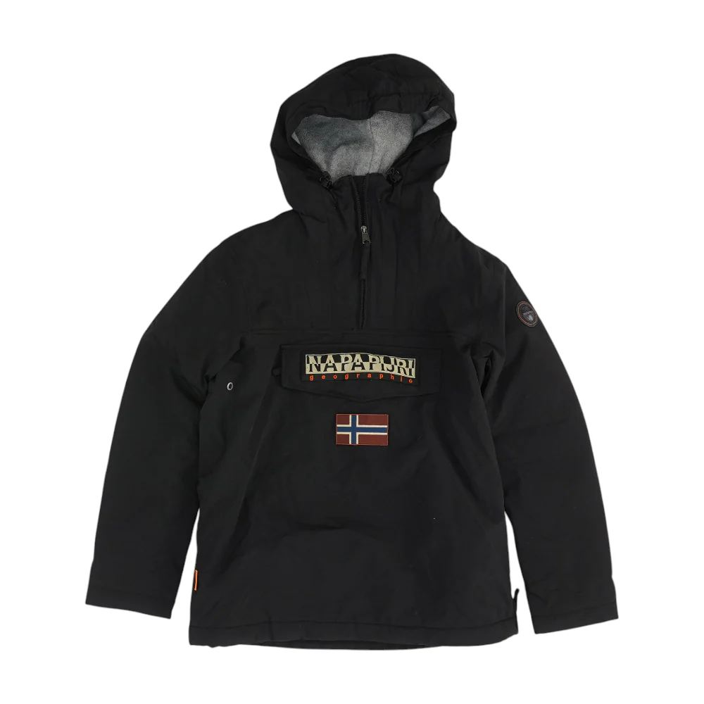 Black Solid 1/4 Zip Pullover