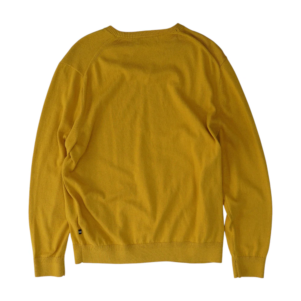 Mustard Solid Pullover Sweater - Image 2
