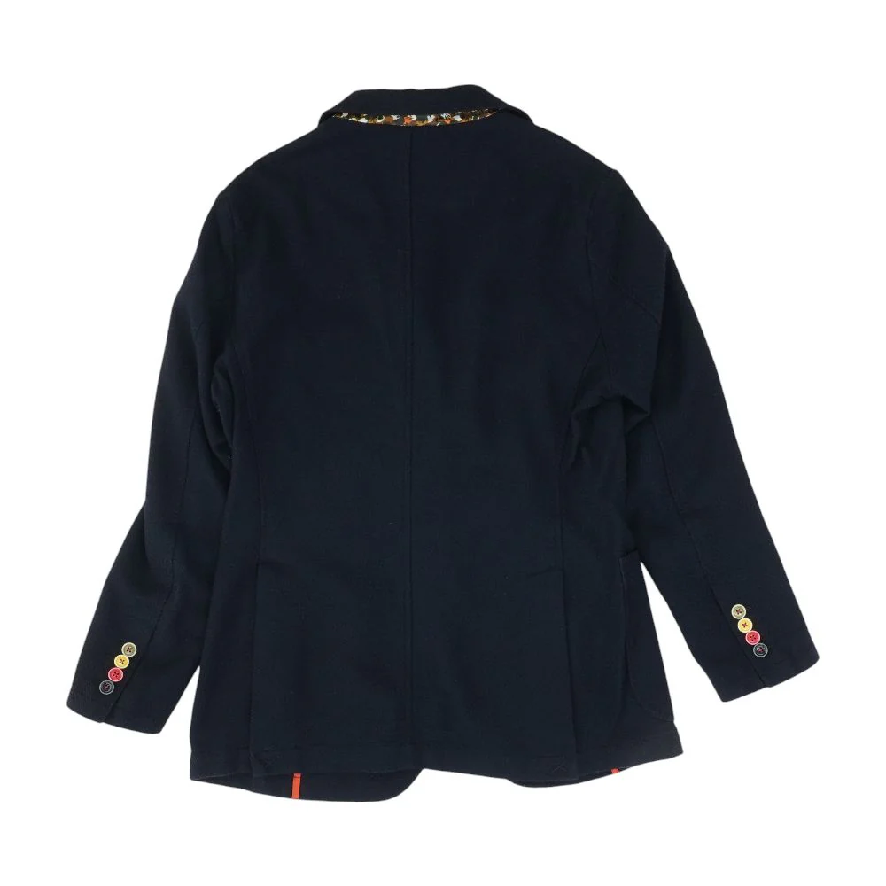 Navy Solid Sport Coat - Image 2