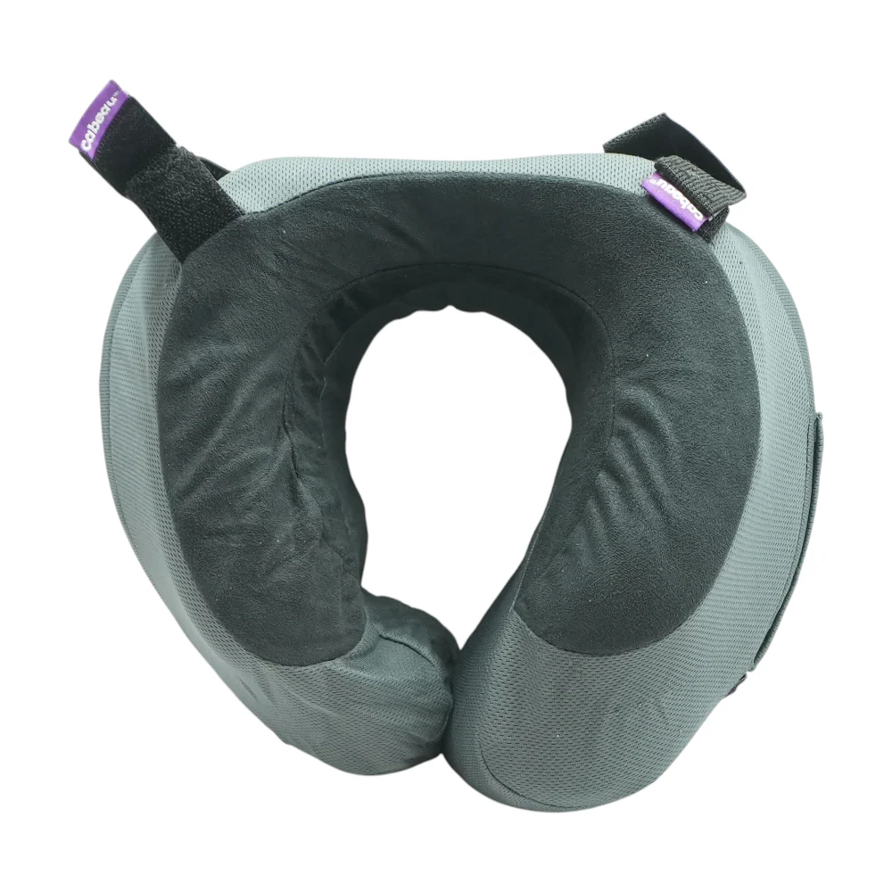 Gray Neck Pillow with Bag