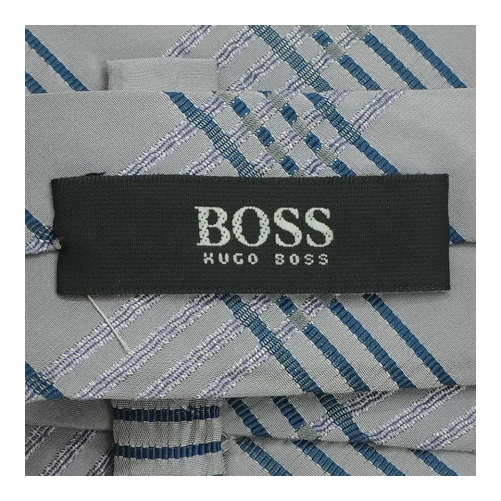 Gray Check Neck Tie - Image 2