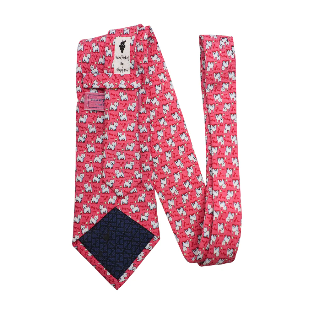 Red Print Neck Tie - Image 2