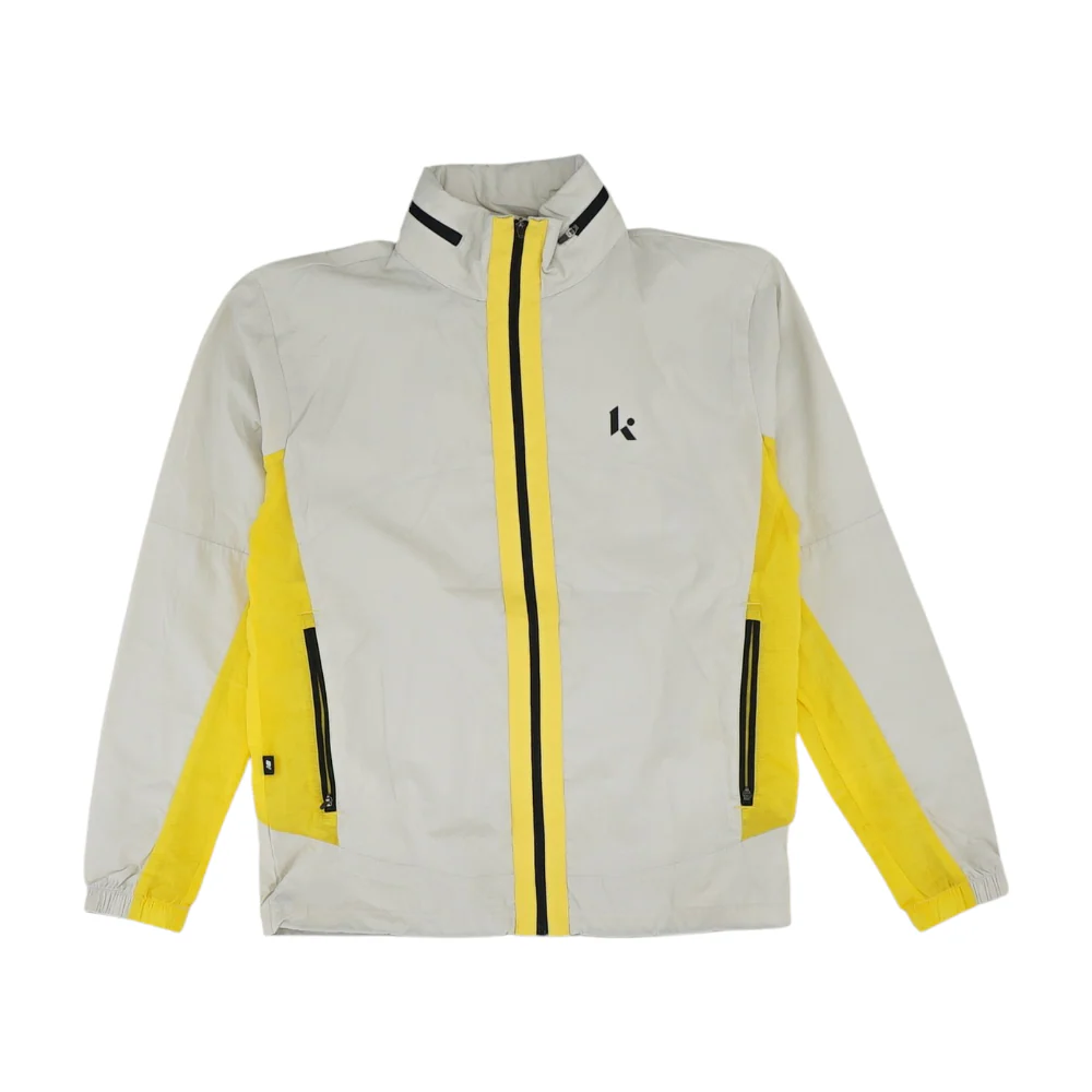 Beige Color Block Active Jacket