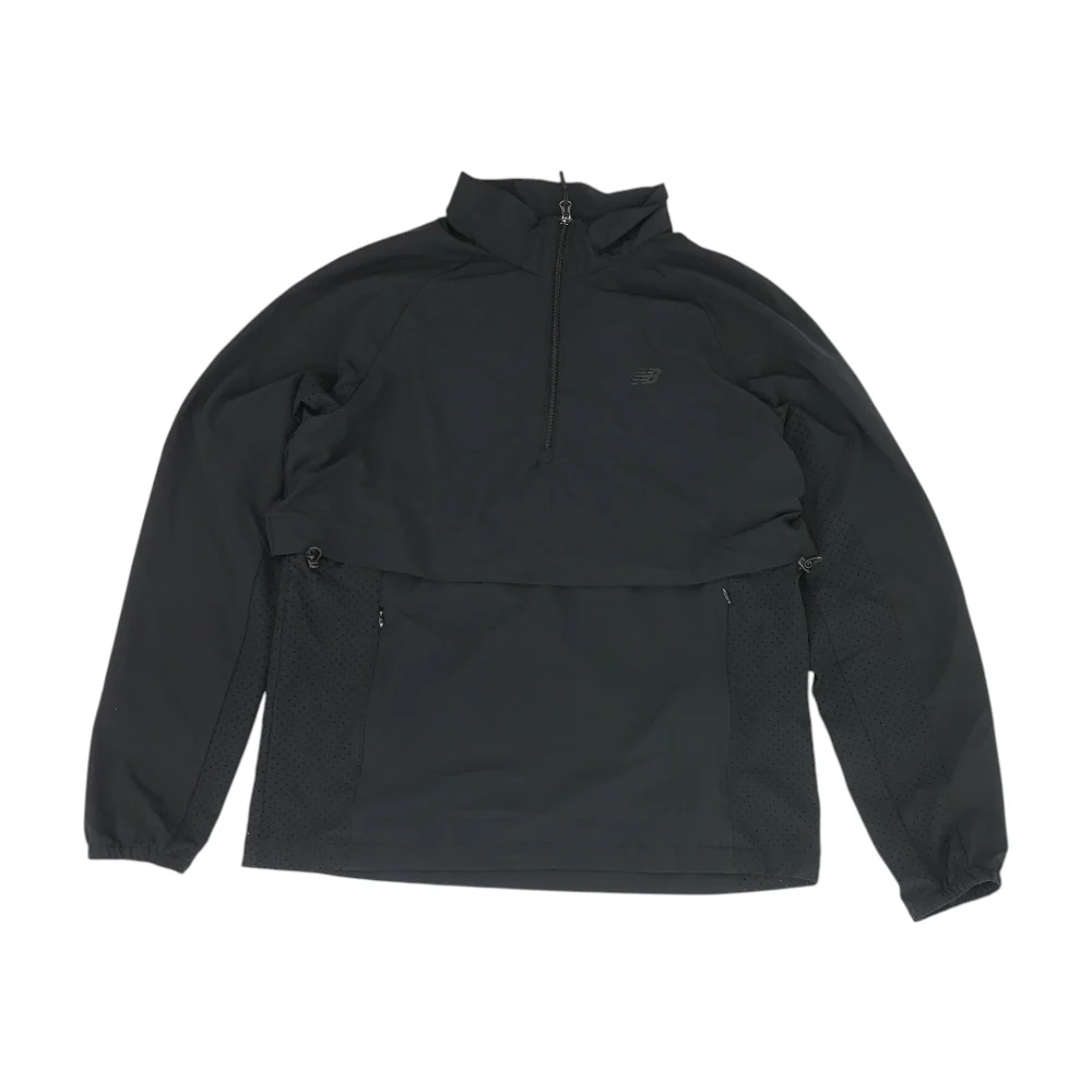 Black Solid 1/4 Zip Pullover