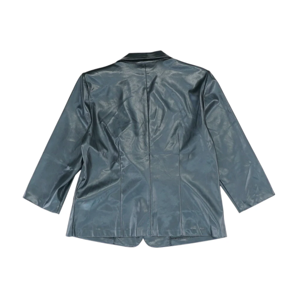 Black Solid Blazer - Image 2