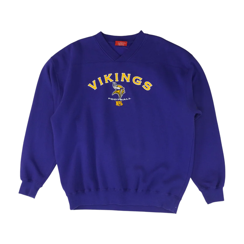 Purple Minnesota Vikings Solid Sweatshirt Pullover - Image 2