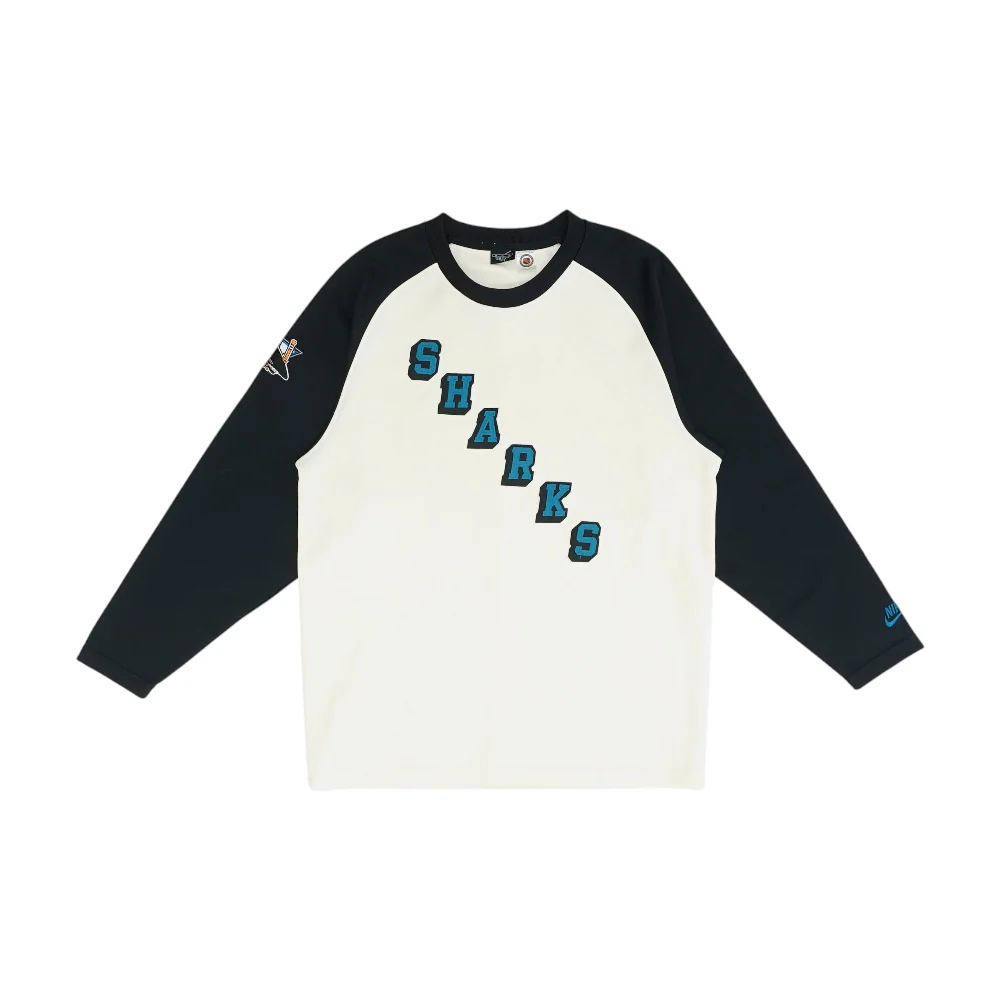 Ivory San Jose Sharks Color Block T-Shirt