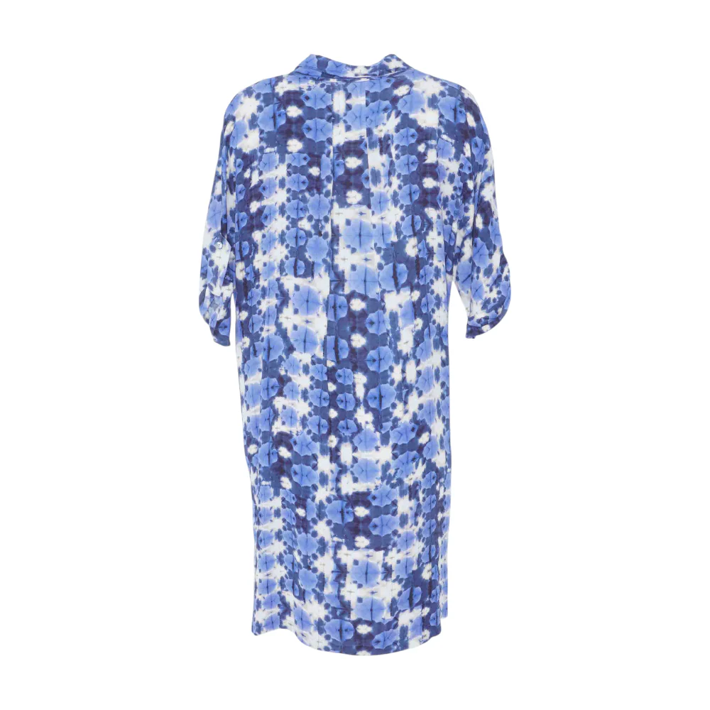 Blue Floral Midi Dress - Image 2