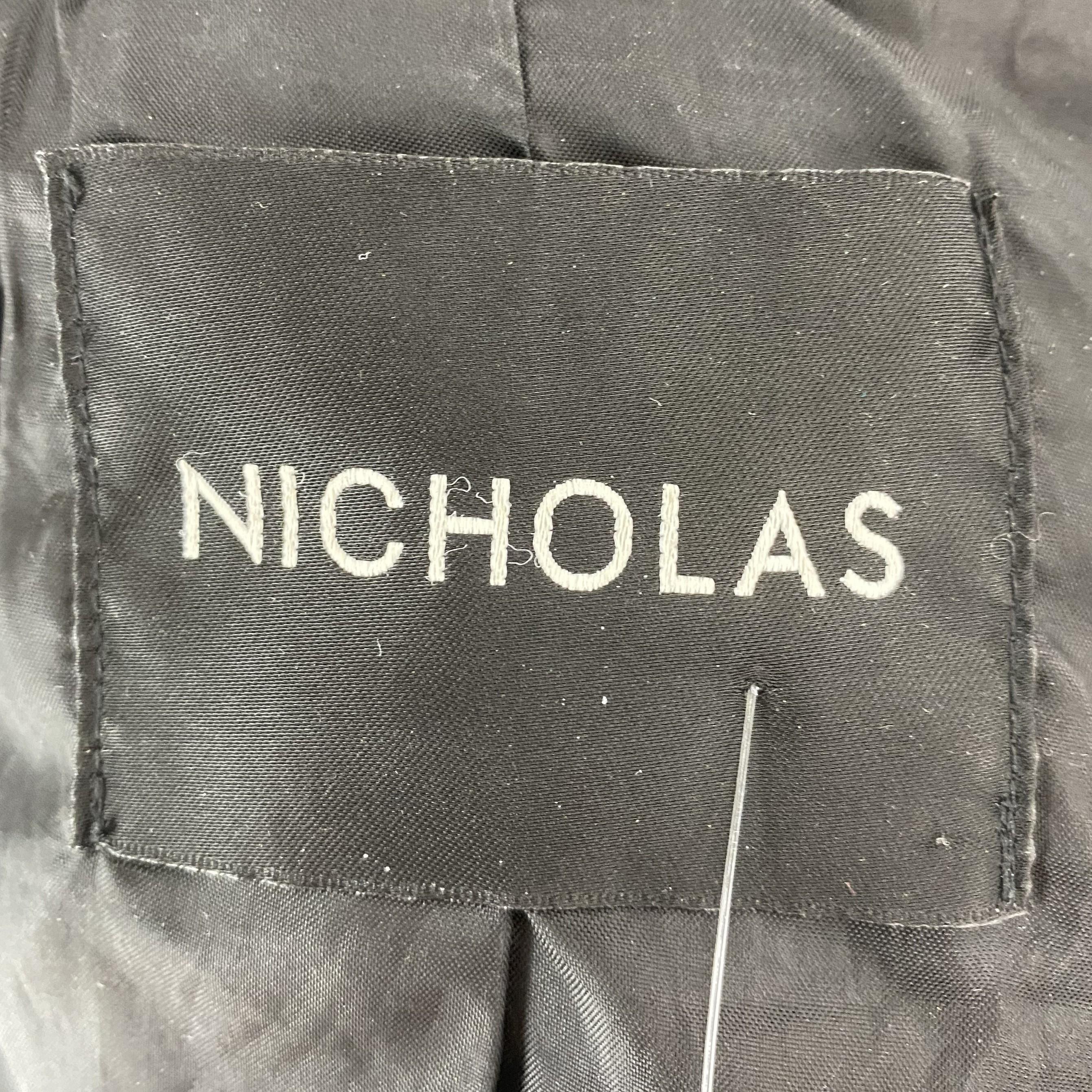 Black Solid Leather Jacket - Image 4