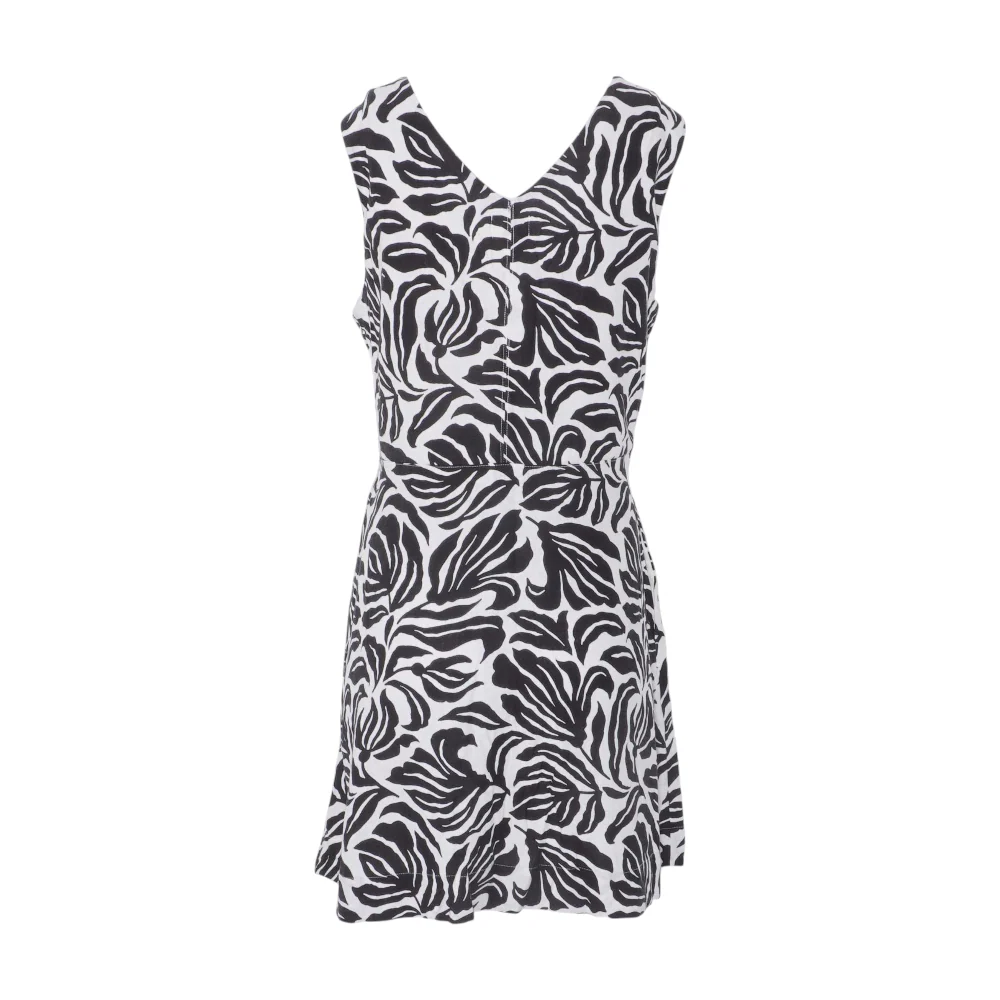 Black Floral Mini Dress - Image 2