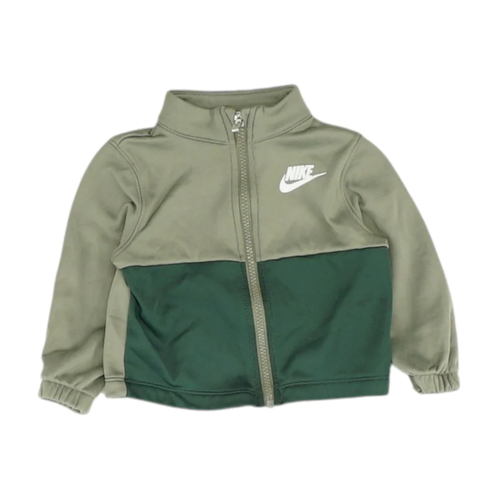 Green Color Block Jacket