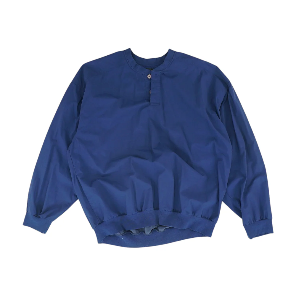 Navy Solid Active Pullover