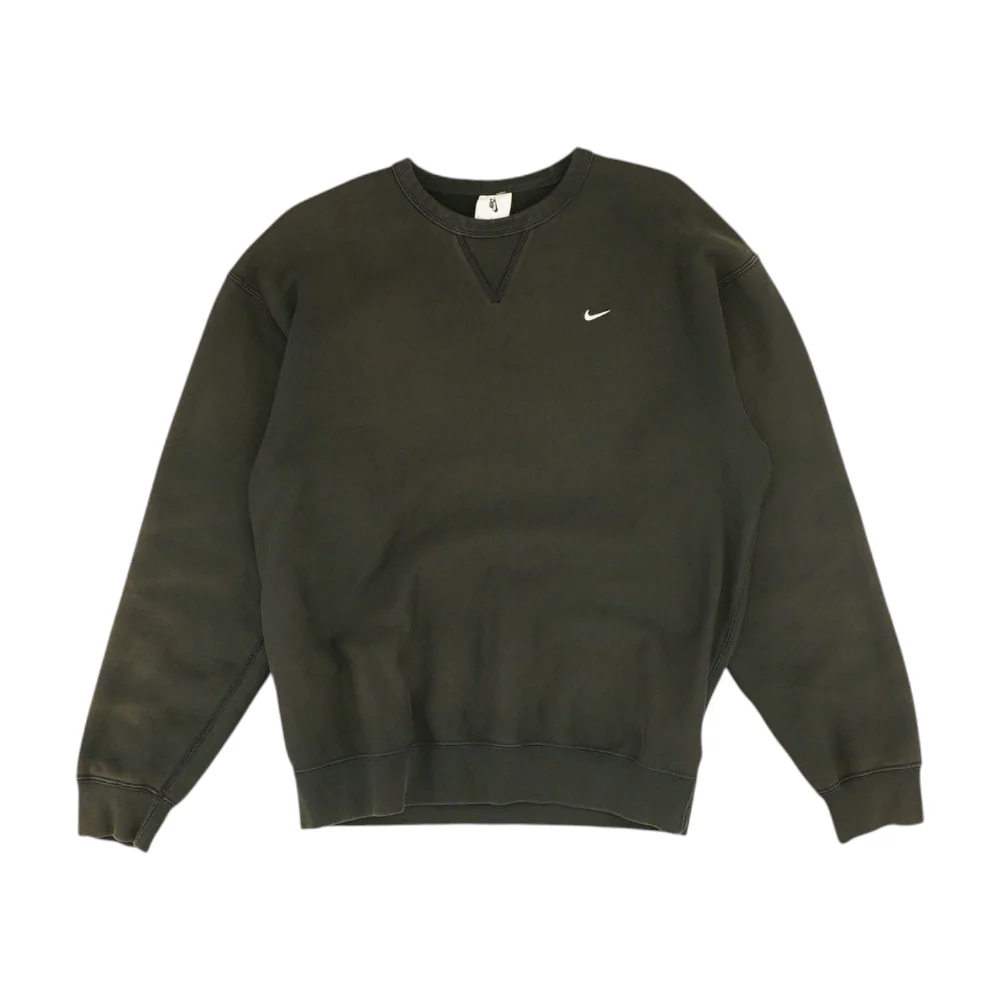 Black Solid Sweatshirt Pullover