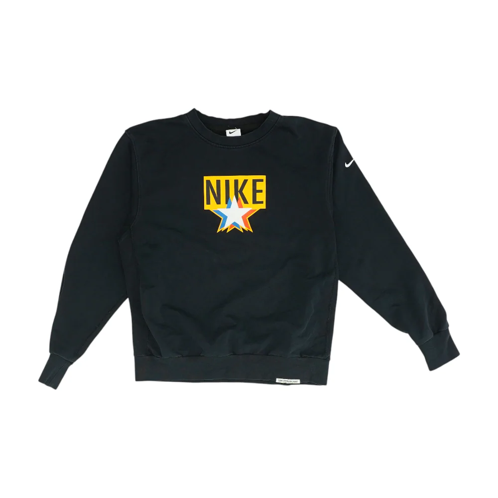 Black Solid Sweatshirt Pullover
