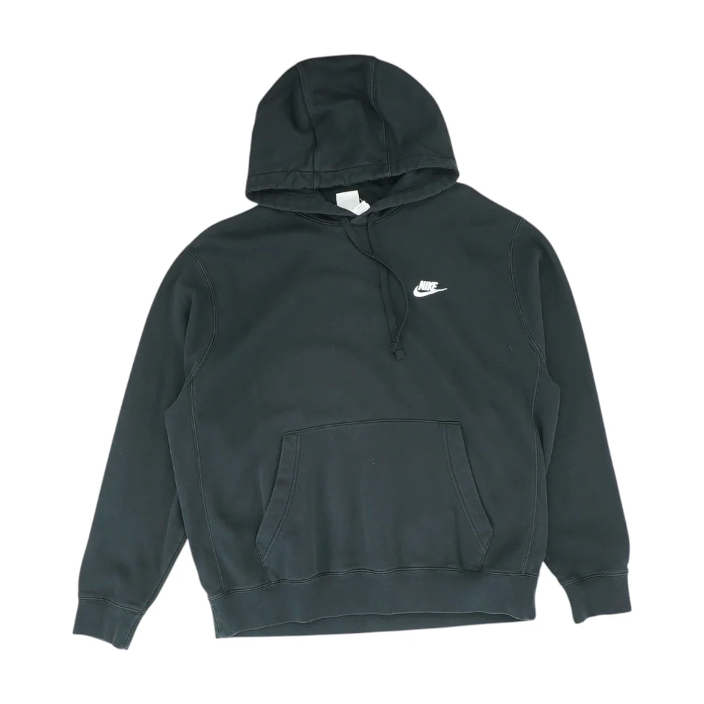 Black Solid Hoodie Pullover