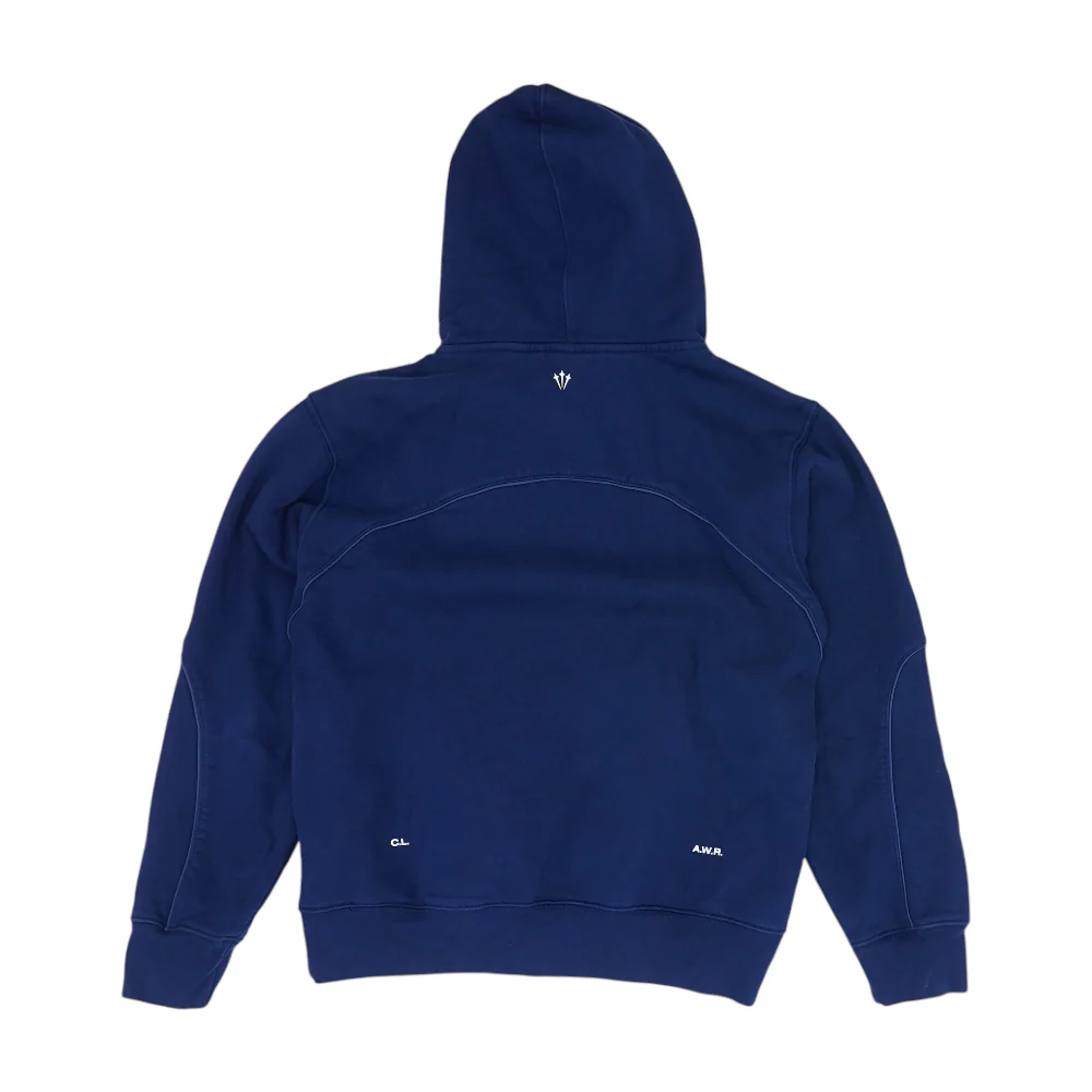 Navy Solid Hoodie Pullover - Image 2